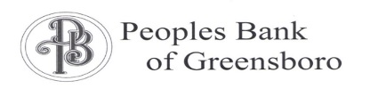 Peoples Bank of Greensboro